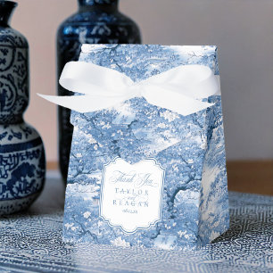 Chinoiserie Wedding Pattern Thank You ID1094 Favour Box