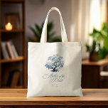 Chinoiserie Wedding Tree Motif Mother Bride ID1094 Tote Bag<br><div class="desc">This eye-catching budget tote bag has the timeless elegance of a classic blue and white palette, a Chinoiserie blossoming tree motif and beautiful 'Mother of the Bride' calligraphy. The collection features sophisticated patterns and delicate motifs inspired by traditional Chinese porcelain, creating a refined and romantic aesthetic. From beautifully designed invitations...</div>