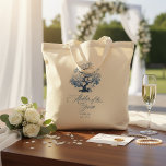 Chinoiserie Wedding Tree Motif Mother Groom ID1094 Tote Bag<br><div class="desc">This eye-catching budget tote bag has the timeless elegance of a classic blue and white palette, a Chinoiserie blossoming tree motif and beautiful 'Mother of the Groom' calligraphy. The collection features sophisticated patterns and delicate motifs inspired by traditional Chinese porcelain, creating a refined and romantic aesthetic. From beautifully designed invitations...</div>