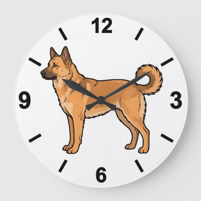 Chinook Dog Wall Clock Northern Pet Decor (Front)