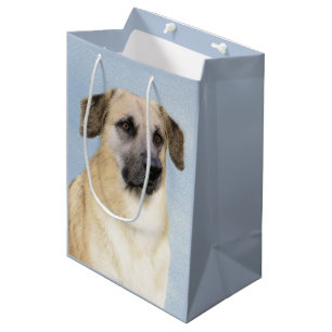 Chinook (Dropped Ears) Painting - Original Dog Art Medium Gift Bag