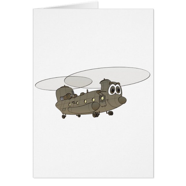 Chinook Helicopter Cartoon (Front)
