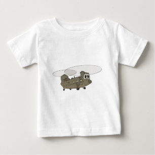 Chinook Helicopter Cartoon Baby T-Shirt