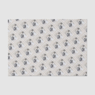 Chinook (Helicopter Ears) Painting - Dog Art Tissue Paper
