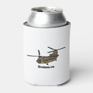 Chinook military helicopter illustration can cooler