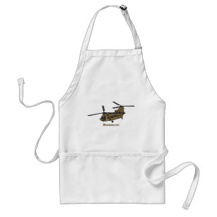 Chinook military helicopter illustration standard apron