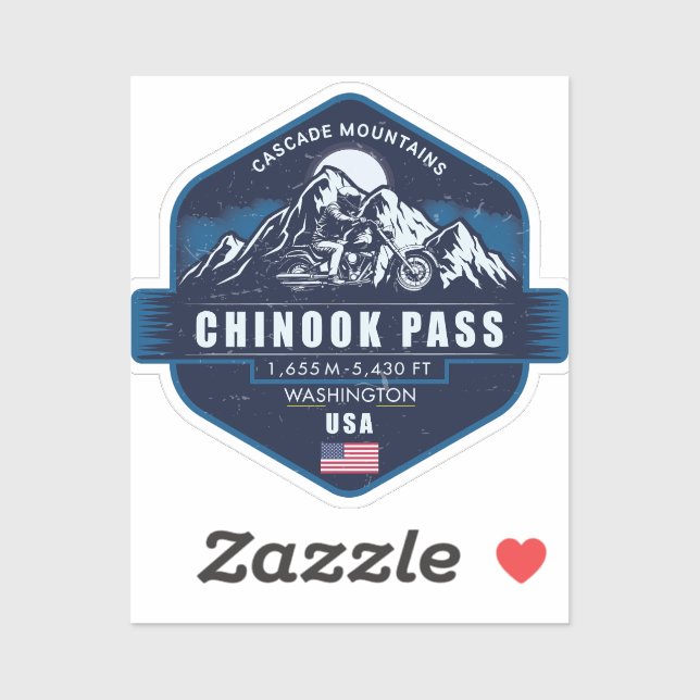 Chinook Pass Washington Motorcycle Adventure   (Sheet)