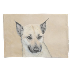 Chinook (Pointed Ears) Painting - Original Dog Art Pillowcase
