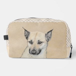 Chinook Puppy Pointed Ears Painting Pet Dog Art Dopp Kit