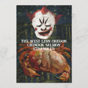 Chinook Salmon Strangler West Linn Oregon Portland Holiday Card
