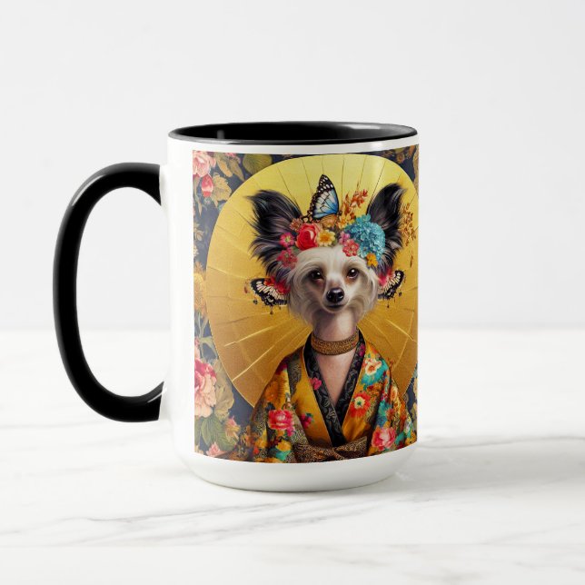 Chinsese Crested Dog Art Mug (Left)