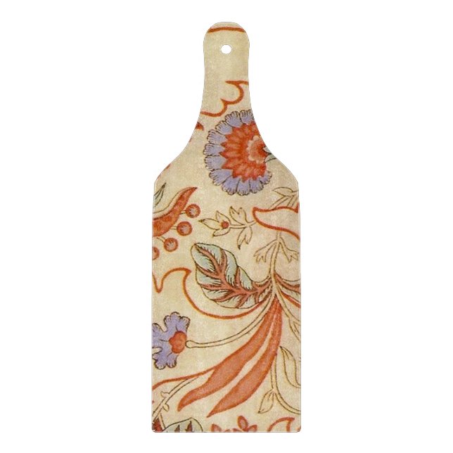 Chintz Paisley Antique Floral Pattern Cutting Board (Front)