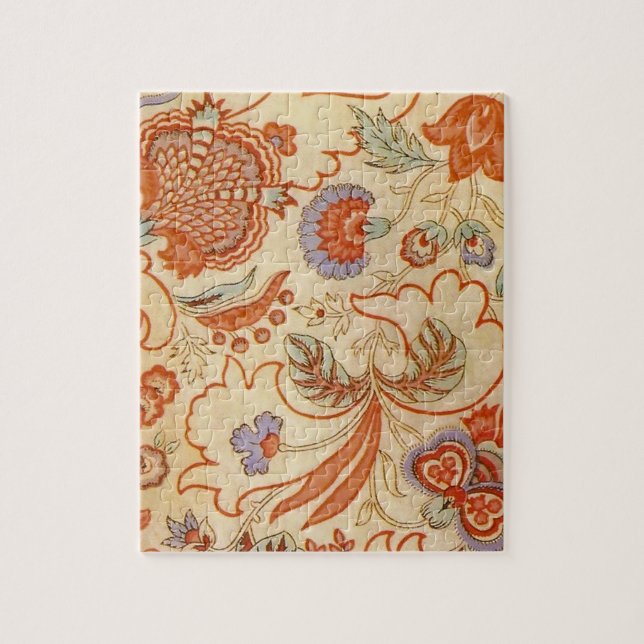 Chintz Paisley Antique Floral Pattern Jigsaw Puzzle (Vertical)
