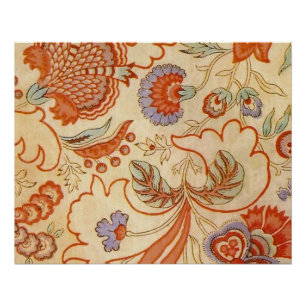 Chintz Paisley Antique Floral Pattern Poster
