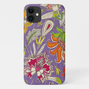 chintz pop violet iPhone 11 case