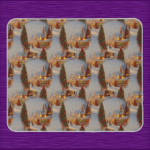 Chintzy Village Christmas Tree Snow Globe Pattern