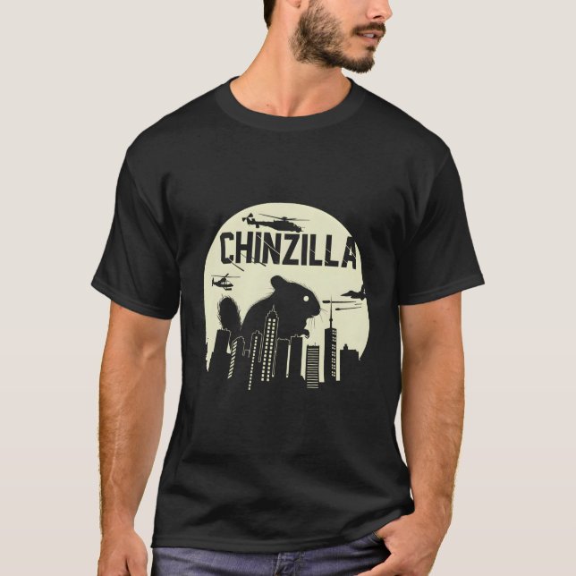 Chinzilla Funny Chinchilla T-Shirt (Front)