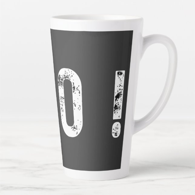 Chio! – Fun & Chill Expression Text Design Latte Mug (Right)