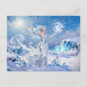 Chione Goddess of Snow and Ice Postcard