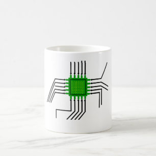 Chip circuitry  coffee mug