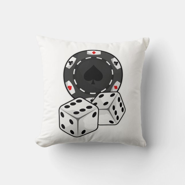 Chip & Dice for Poker Cushion (Front)