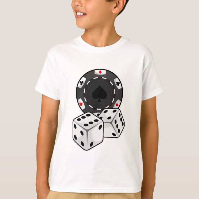 Chip & Dice for Poker T-Shirt (Front)