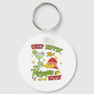 Chip Dippin And Margarita Sippin Cinco De Mayo Key Ring