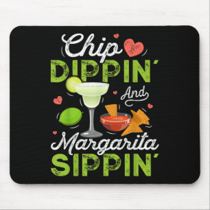 Chip Dippin And Margarita Sippin Funny Cinco De Ma Mouse Pad