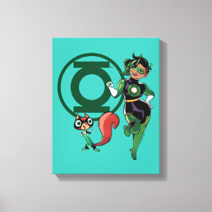 Chip & Green Lantern Canvas Print