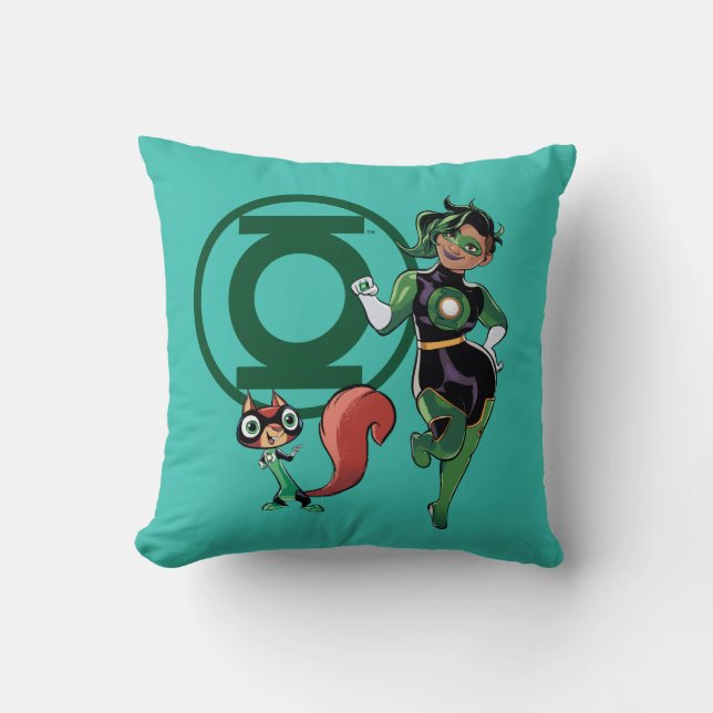 Chip & Green Lantern Cushion (Front)
