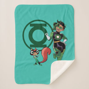 Chip & Green Lantern Sherpa Blanket