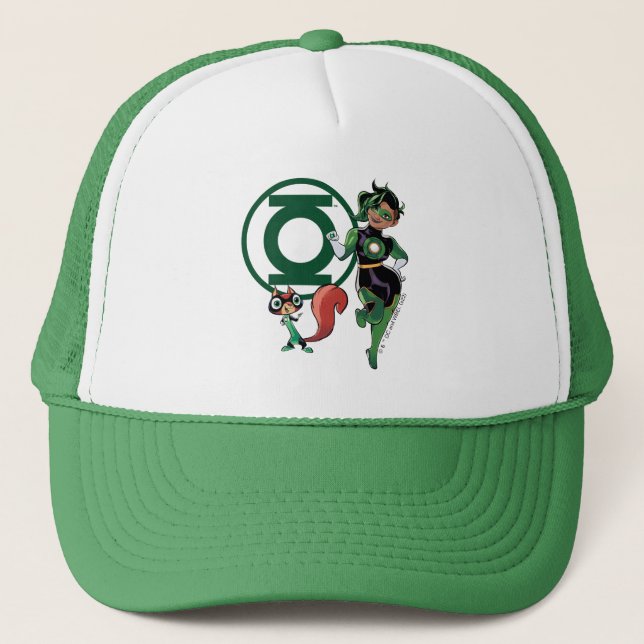 Chip & Green Lantern Trucker Hat (Front)