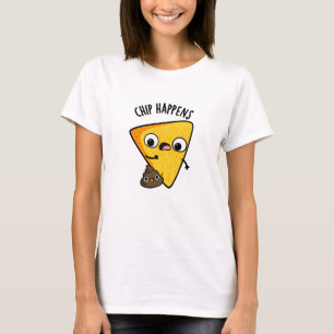 Chip Happens Funny Poop Pun  T-Shirt