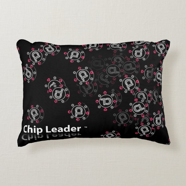 Chip Leader chips Decorative Cushion (Front)