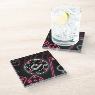 Chip Leader Glass Coaster