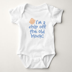Chip Off The Old Block Boys Baby Bodysuit