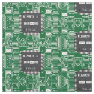 Chip On Printed Circuit Board With Your Name Fabric