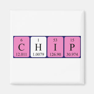 Chip periodic table name magnet