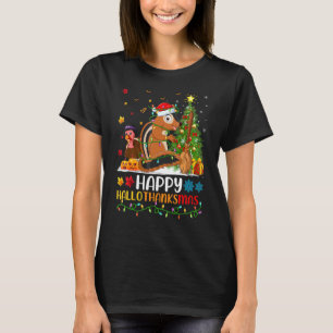 Chipmunk Animal Happy Chipmunk Hellothanksmas T-Shirt
