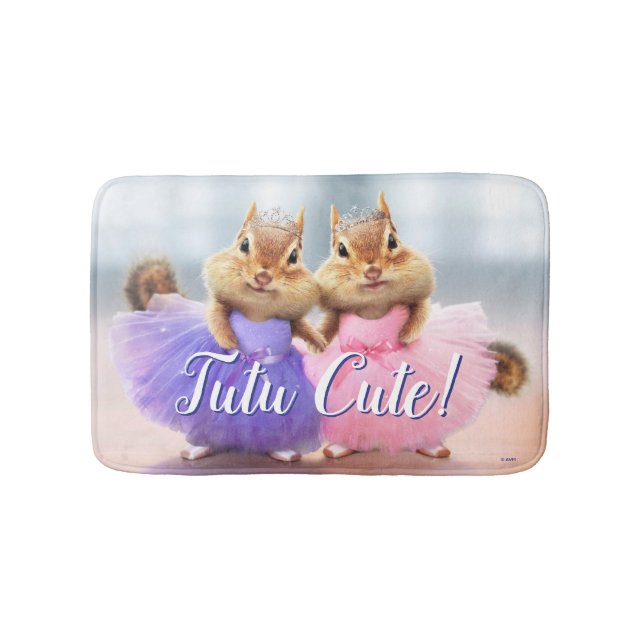 Chipmunk Ballerina Duo Bath Mat (Front)