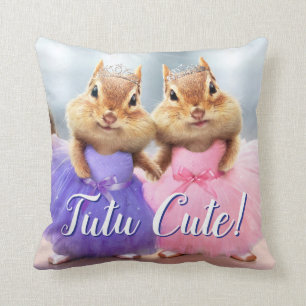 Chipmunk Ballerina Duo Cushion