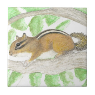 Chipmunk Ceramic Tile