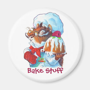 Chipmunk Dessert Chef Magnet