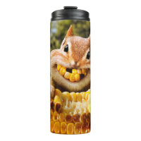 Chipmunk Eating Corn