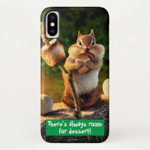 Chipmunk Eating Marshmallow iPhone X Case