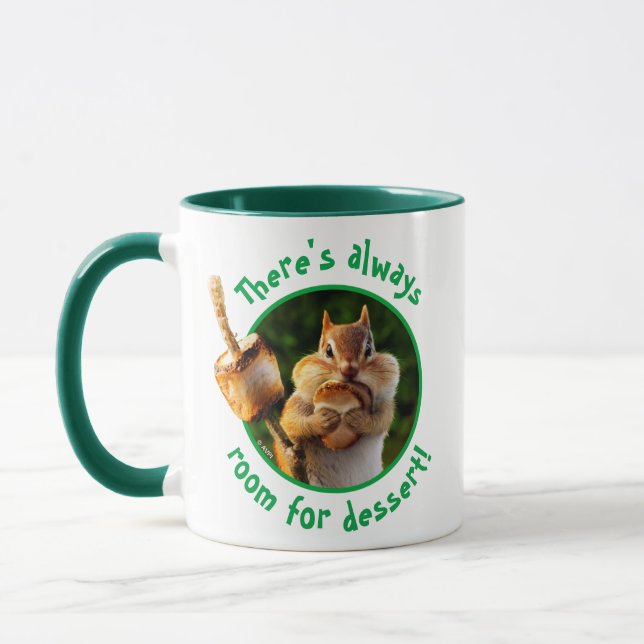 Chipmunk Eating Marshmallow Mug (Left)