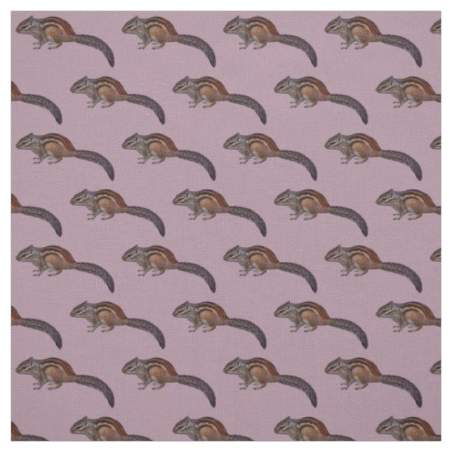 Chipmunk Fabric (Pink) (Swatch)
