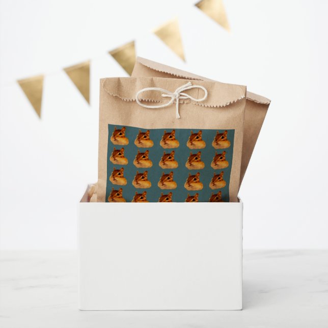 Chipmunk Favour Bags. シマリス模様の紙袋。 Favour Bag (Party)