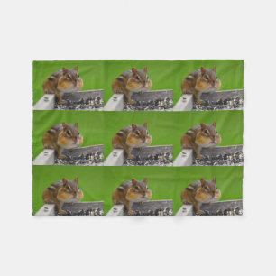 chipmunk fleece blanket