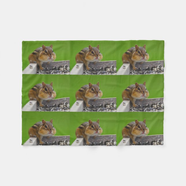 chipmunk fleece blanket (Front (Horizontal))